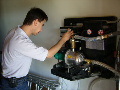 Mise en service d'un gestionnaire d'eau de pluie Wilo